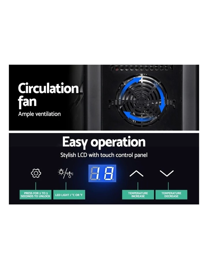 Flash Sale π My Plaza Wine Cooler 28 Bottle Thermoelectric Chiller Storage Fridge Cellar Black π 5 Flash Sale π My Plaza Wine Cooler 28 Bottle Thermoelectric Chiller Storage Fridge Cellar Black π - Image 5