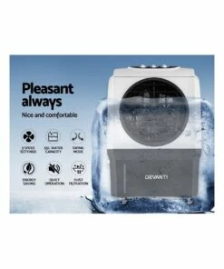 Coupon 😍 Devanti Evaporative Air Cooler Industrial Commercial Portable Water Fan Workshop ⭐ -Appliances Sales Store 795714760 3 720x928