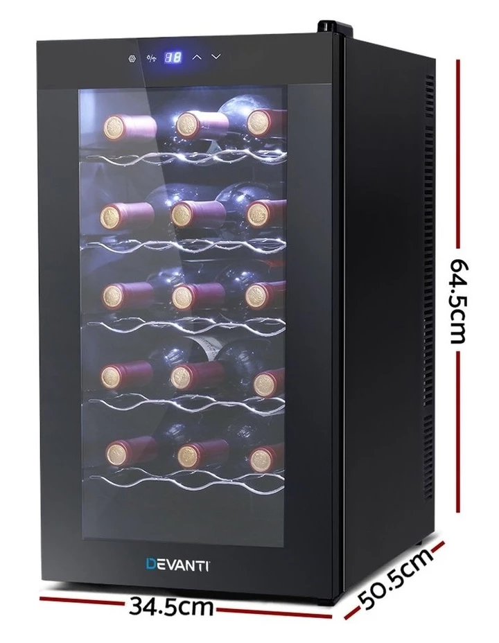 Best reviews of π€© My Plaza Devanti Wine Cooler 18 Bottle Thermoelectric Chiller Storage Fridge Cellar Black π€© 2 Best reviews of π€© My Plaza Devanti Wine Cooler 18 Bottle Thermoelectric Chiller Storage Fridge Cellar Black π€© - Image 2