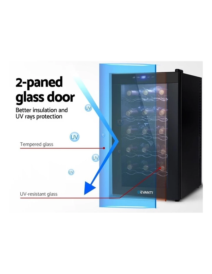 Best reviews of π€© My Plaza Devanti Wine Cooler 18 Bottle Thermoelectric Chiller Storage Fridge Cellar Black π€© 3 Best reviews of π€© My Plaza Devanti Wine Cooler 18 Bottle Thermoelectric Chiller Storage Fridge Cellar Black π€© - Image 3