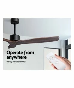 Best deal 🤩 My Plaza 52'' Fan Remote Control 8H Timer 3 Speeds 3 Wooden Blades 🔥 -Appliances Sales Store 795842470 4 720x928