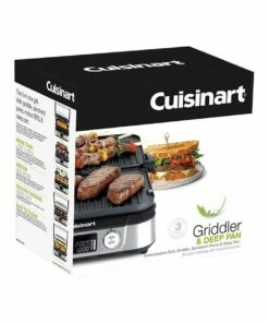 Coupon 🔔 Cuisinart Griddler & Deep Pan Silver GR-5XA ⭐ -Appliances Sales Store 802355590 7 720x928