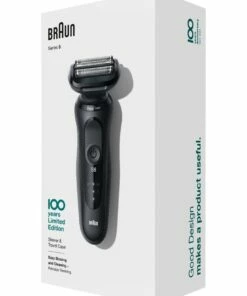 Outlet 😀 Braun Series 5 Black Electric Shaver Design Edition With Black Travel Case MBS5 🔥