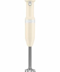 Best Sale 👏 KitchenAid Cordless Variable Speed Hand Blender Almond Cream 5KHBBV83AAC 💯