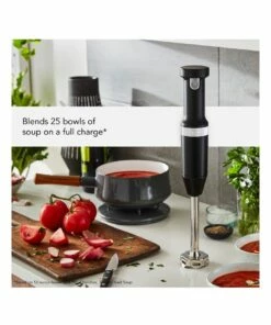 Best Sale ❤️ KitchenAid Cordless Variable Speed Hand Blender Matte Black 5KHBBV83ABM 🎉 -Appliances Sales Store 826968700 3 720x928