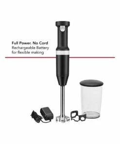 Best Sale ❤️ KitchenAid Cordless Variable Speed Hand Blender Matte Black 5KHBBV83ABM 🎉 -Appliances Sales Store 826968700 4 720x928