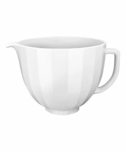 Outlet 🛒 KitchenAid 4.7L Tilt Head Stand Mixer Shell Ceramic Bowl White 5KSM2CB5PWS 🧨