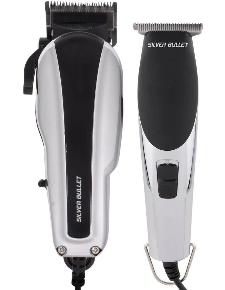 Hot Sale π Silver Bullet Dynamic Duo Black/Silver Clipper & Trimmer Set π 1 Hot Sale π Silver Bullet Dynamic Duo Black/Silver Clipper & Trimmer Set π