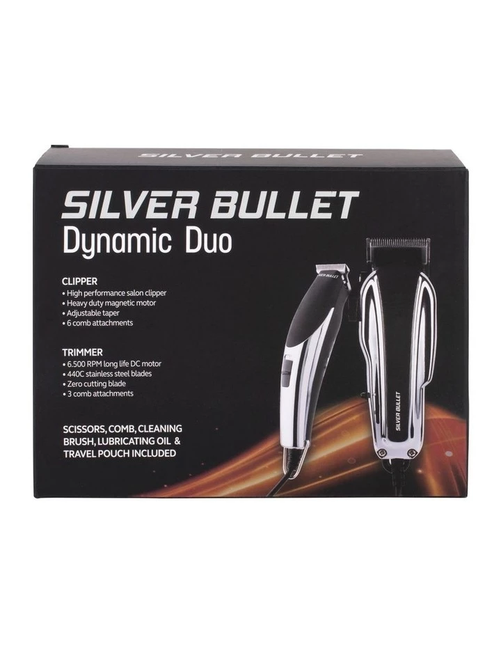 Hot Sale π Silver Bullet Dynamic Duo Black/Silver Clipper & Trimmer Set π 3 Hot Sale π Silver Bullet Dynamic Duo Black/Silver Clipper & Trimmer Set π - Image 3