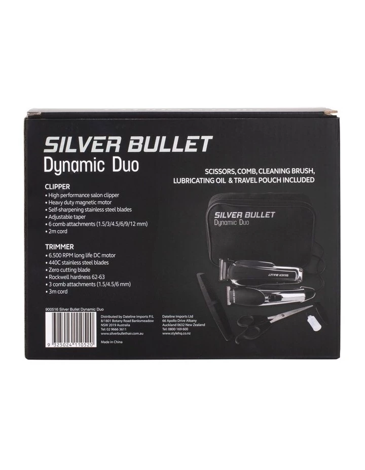 Hot Sale π Silver Bullet Dynamic Duo Black/Silver Clipper & Trimmer Set π 4 Hot Sale π Silver Bullet Dynamic Duo Black/Silver Clipper & Trimmer Set π - Image 4