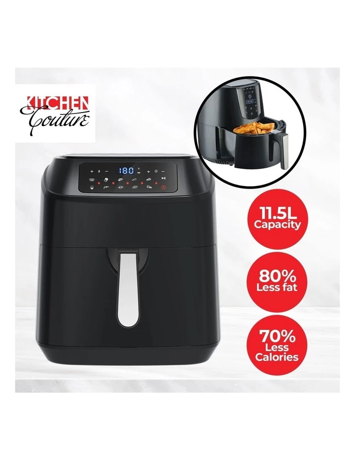 Cheap π₯ Kitchen Couture 11.5 Litre Air Fryer Multifunctional LCD Digital Display Black 𧨠4 Cheap π₯ Kitchen Couture 11.5 Litre Air Fryer Multifunctional LCD Digital Display Black 𧨠- Image 4