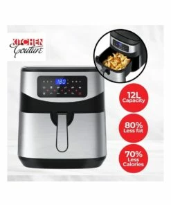 Wholesale 🌟 Kitchen Couture 12 Litre Air Fryer Multifunctional LCD One Touch Display Silver 🤩 -Appliances Sales Store 843647230 4 720x928
