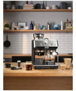 Deals 😀 Delonghi La Specialista Arte Manual Pump Coffee Machine Metal/Black EC9155MB 😍 -Appliances Sales Store 851103460 6 720x928