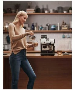 Deals 😀 Delonghi La Specialista Arte Manual Pump Coffee Machine Metal/Black EC9155MB 😍 -Appliances Sales Store 851103460 7 720x928