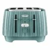 New 😍 Delonghi Ballerina 4 Slice Toaster Laguna Green CTD4003GR 🌟