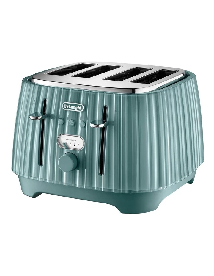New π Delonghi Ballerina 4 Slice Toaster Laguna Green CTD4003GR π 2 New π Delonghi Ballerina 4 Slice Toaster Laguna Green CTD4003GR π - Image 2