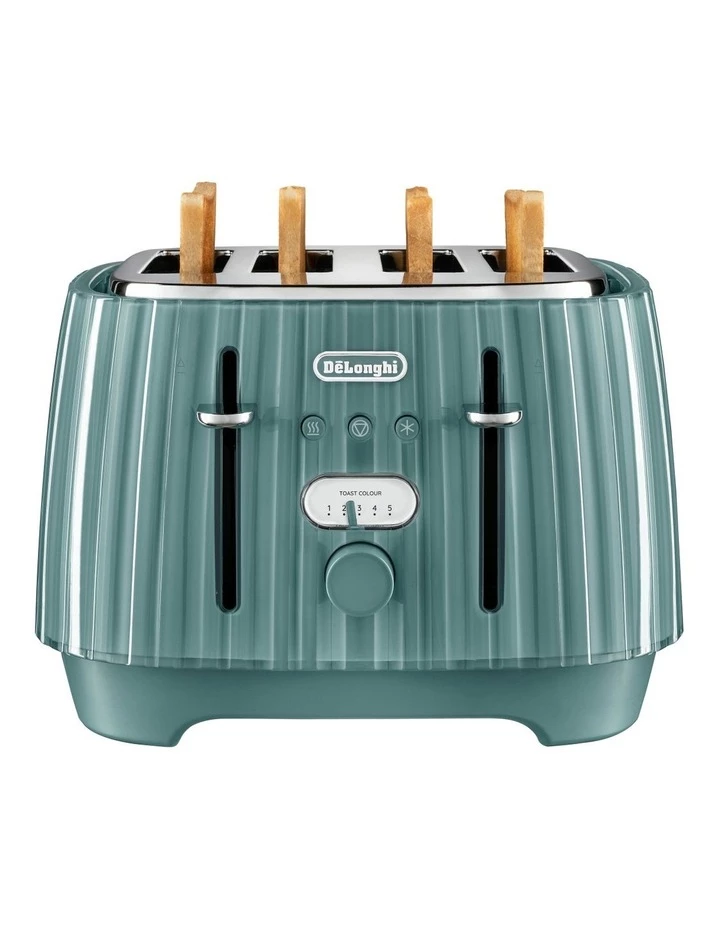 New π Delonghi Ballerina 4 Slice Toaster Laguna Green CTD4003GR π 4 New π Delonghi Ballerina 4 Slice Toaster Laguna Green CTD4003GR π - Image 4