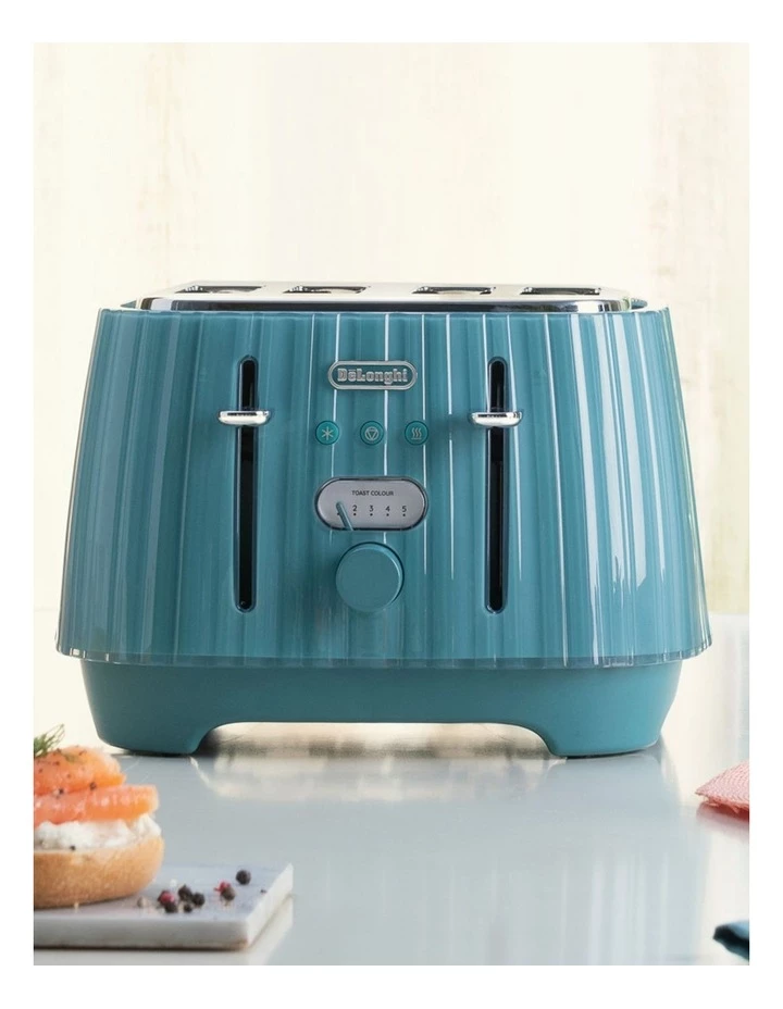 New π Delonghi Ballerina 4 Slice Toaster Laguna Green CTD4003GR π 5 New π Delonghi Ballerina 4 Slice Toaster Laguna Green CTD4003GR π - Image 5