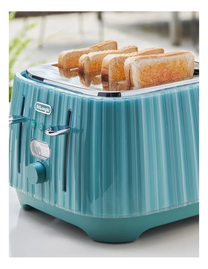 New π Delonghi Ballerina 4 Slice Toaster Laguna Green CTD4003GR π 7 New π Delonghi Ballerina 4 Slice Toaster Laguna Green CTD4003GR π - Image 7