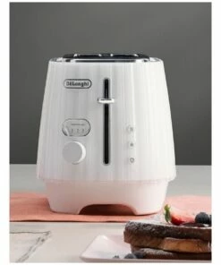 Budget 🎁 Delonghi Ballerina 2 Slice Toaster Opaline White CTD2003W 🔔 -Appliances Sales Store 851104720 5 720x928