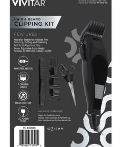 Promo 🎉 10 Piece Vivitar Hair/Beard Grooming/Clipping Haircut Cutting/Trimmer/Clipper Kit 🤩 -Appliances Sales Store 852349780 5 720x928