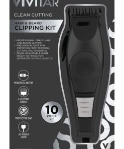 Promo 🎉 10 Piece Vivitar Hair/Beard Grooming/Clipping Haircut Cutting/Trimmer/Clipper Kit 🤩 -Appliances Sales Store 852349780 6 720x928
