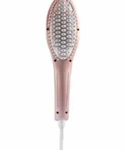 Promo 😀 Vivitar Ceramic Hair Straightening Brush/Comb Straightener Temp Control Rose ❤️ -Appliances Sales Store 852350140 3 720x928