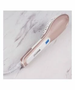 Promo 😀 Vivitar Ceramic Hair Straightening Brush/Comb Straightener Temp Control Rose ❤️ -Appliances Sales Store 852350140 7 720x928