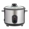 Best deal 👏 Davis & Waddell 2 in 1 Electric 8 Cup Rice Cooker & Steamer Black/Stainless Steel DES0487 😀