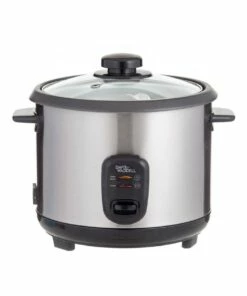 Best deal 👏 Davis & Waddell 2 in 1 Electric 8 Cup Rice Cooker & Steamer Black/Stainless Steel DES0487 😀