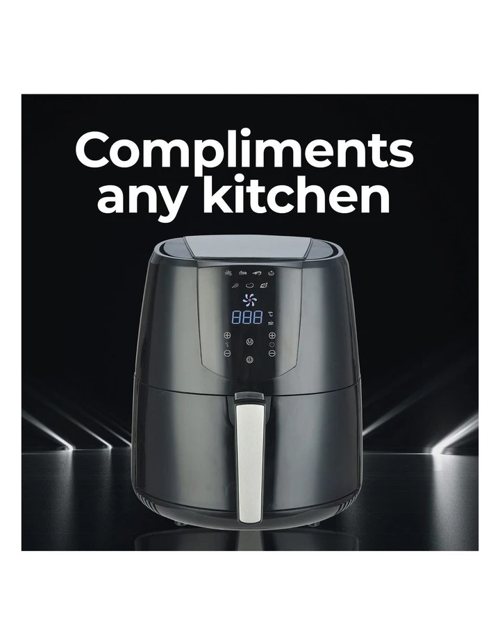 Buy π Kitchen Couture 4.2 Litre Air Fryer Digital Display Black 1400W Healthy Cooker π 7 Buy π Kitchen Couture 4.2 Litre Air Fryer Digital Display Black 1400W Healthy Cooker π - Image 7