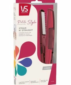 Cheap 🧨 VS Sassoon Petite Style Steam N' Straight Hair Straightener Pimento VSLE18A 🎁 -Appliances Sales Store 858805030 4 720x928