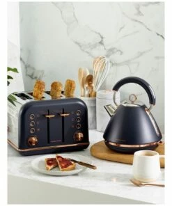 Discount 🛒 Morphy Richards Accents Rose Gold 4 Slice Toaster Midnight Blue 242041 🎉 -Appliances Sales Store 859362400 3 720x928