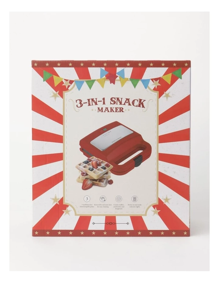 Deals βοΈ Cucina Essenziale 3 in 1 Snack Maker Red CSKM02R π 2 Deals βοΈ Cucina Essenziale 3 in 1 Snack Maker Red CSKM02R π - Image 2