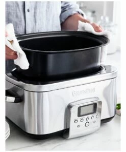 Discount ✨ GreenPan 6L Slow Cooker Stainless Steel CC005722-003 🎉 -Appliances Sales Store 859904470 4 720x928