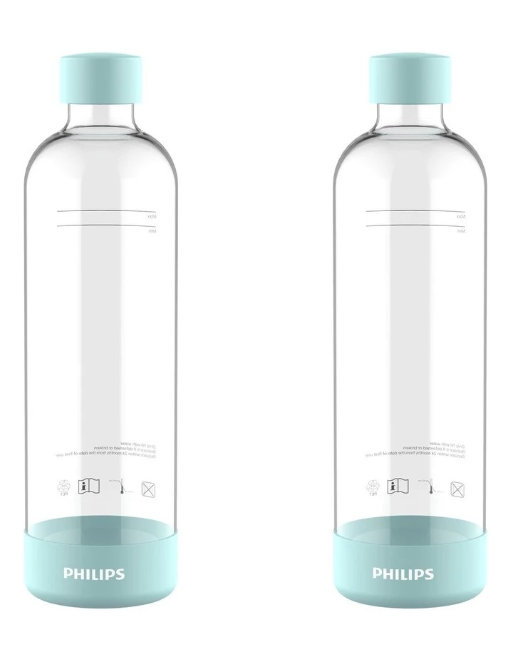 Discount π Philips Carbonating Bottle 1L Mint 2 Pack π 1 Discount π Philips Carbonating Bottle 1L Mint 2 Pack π