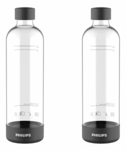 Flash Sale ✔️ Philips Carbonating Bottle 1L Black 2 Pack ⌛