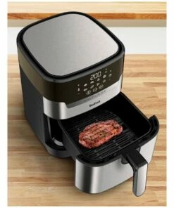 Coupon ✨ Tefal Easy Fry & Grill Deluxe Air Fryer Black/Silver EY505D 😀 -Appliances Sales Store 864035920 7 720x928