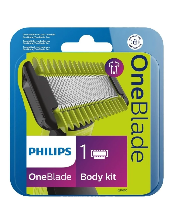 Outlet 𧨠Philips OneBlade Body Kit Replacement Head Black QP610/50 β 1 Outlet 𧨠Philips OneBlade Body Kit Replacement Head Black QP610/50 β
