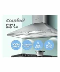 Best reviews of ✨ Comfee Range Hood Stainless Steel Home Kitchen Canopy Vent 90cm ❤️ -Appliances Sales Store 882960490 5 720x928
