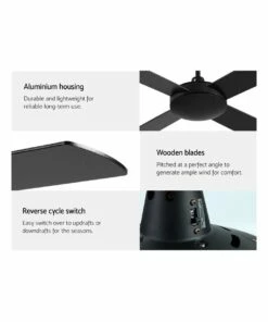 Best reviews of 💯 Devanti Ceiling Fan 52'' w/Remote Black ✨ -Appliances Sales Store 882961570 6 720x928