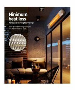 Best Sale 👏 Devanti Electric Infrared Radiant Strip Heater Outdoor Indoor Halogen 2000W HLH-E72-2000-AL 👏 -Appliances Sales Store 887808790 5 720x928