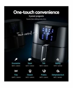 Cheapest 🔔 Devanti Air Fryer 7L LCD Fryers Oven Airfryer Stainless Steel Black 🛒 -Appliances Sales Store 888181030 6 720x928