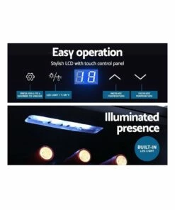 New 😀 Devanti 34 Bottles Wine Cooler Fridge Black WC-34B-BK ⌛ -Appliances Sales Store 888195880 5 720x928