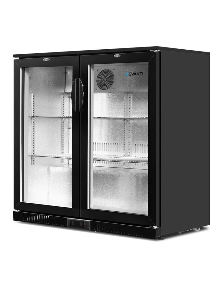 Best deal β Devanti 2 Glass Door Bar Fridge Black BF-E-198L-BK π 1 Best deal β Devanti 2 Glass Door Bar Fridge Black BF-E-198L-BK π
