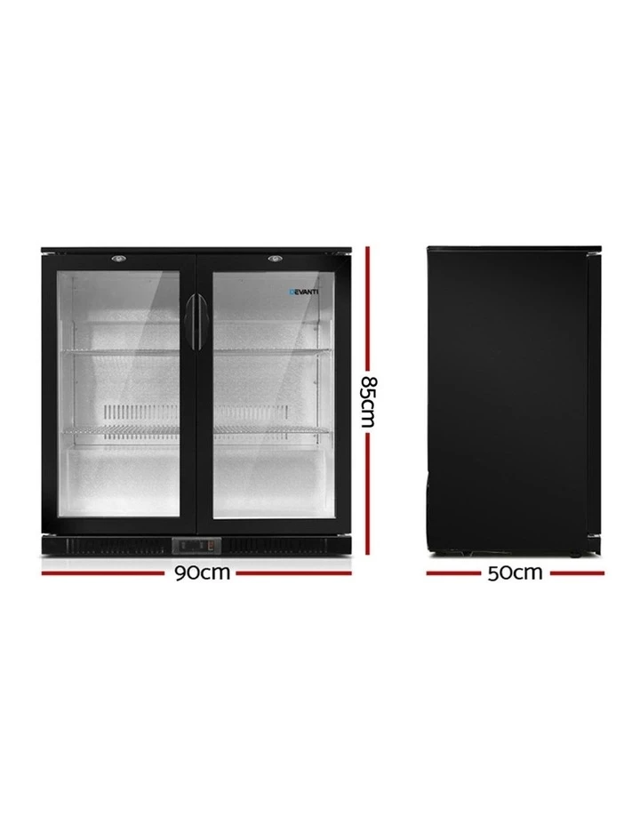Best deal β Devanti 2 Glass Door Bar Fridge Black BF-E-198L-BK π 2 Best deal β Devanti 2 Glass Door Bar Fridge Black BF-E-198L-BK π - Image 2