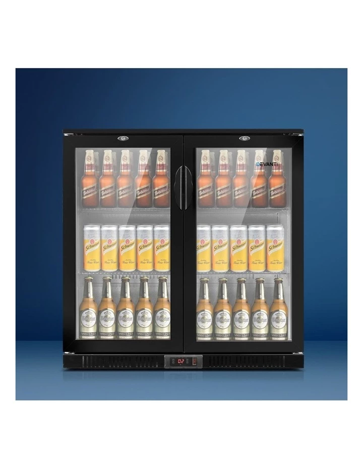 Best deal β Devanti 2 Glass Door Bar Fridge Black BF-E-198L-BK π 3 Best deal β Devanti 2 Glass Door Bar Fridge Black BF-E-198L-BK π - Image 3
