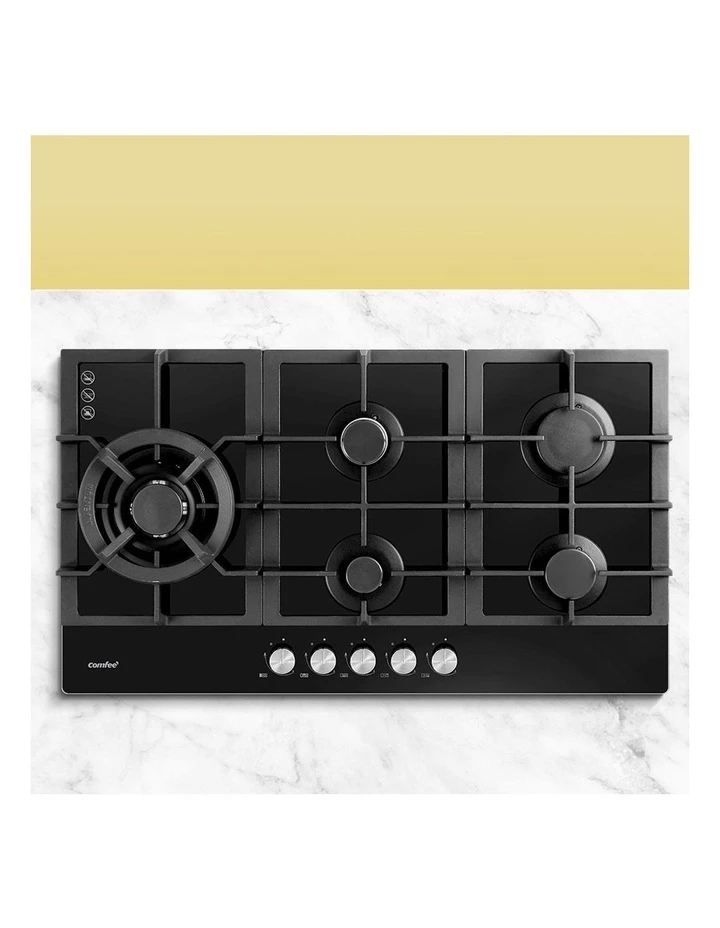 New π Comfee 5 Burner Gas Cooktop Black NG LPG CGH90095G π 2 New π Comfee 5 Burner Gas Cooktop Black NG LPG CGH90095G π - Image 2