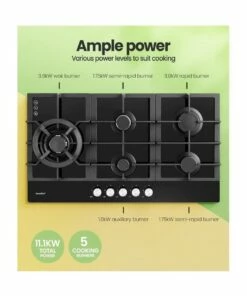 New π Comfee 5 Burner Gas Cooktop Black NG LPG CGH90095G π 11 New π Comfee 5 Burner Gas Cooktop Black NG LPG CGH90095G π -Appliances Sales Store 888623020 5 720x928