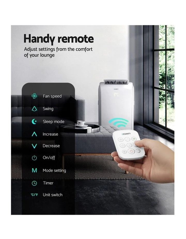 Hot Sale π Devanti Portable Air Conditioner 33W PAC-A-22K-WH βοΈ 6 Hot Sale π Devanti Portable Air Conditioner 33W PAC-A-22K-WH βοΈ - Image 6